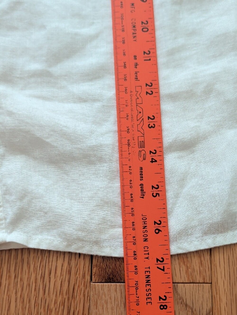 Talbots White Linen Peasant Blouse - Picture 3 of 9
